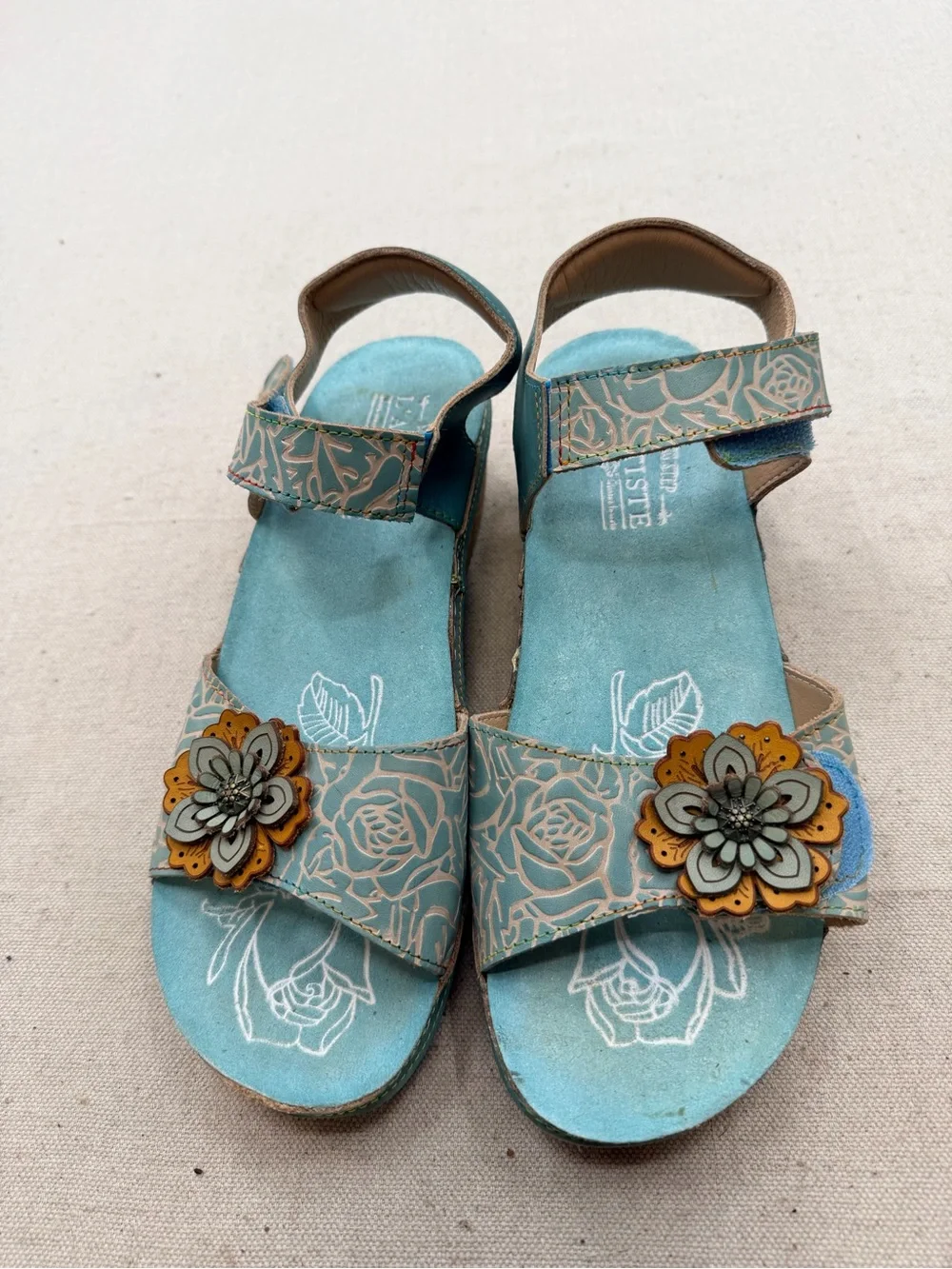 L’Artiste by Spring Step Leather Wedge Sandal